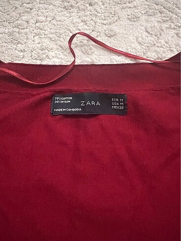 m Beden bordo Renk Zara M Bordo hırka