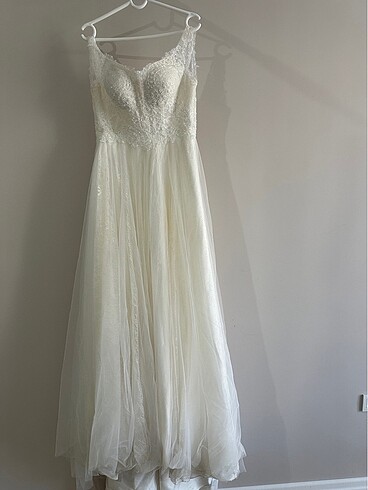 Fransız Dantel Nevin Şeker Gelinlik - Görsel 4