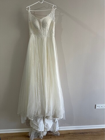 Fransız Dantel Nevin Şeker Gelinlik - Görsel 11