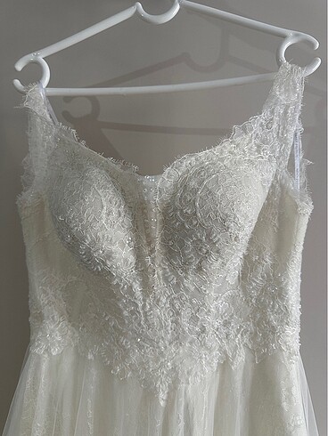 Fransız Dantel Nevin Şeker Gelinlik - Görsel 12