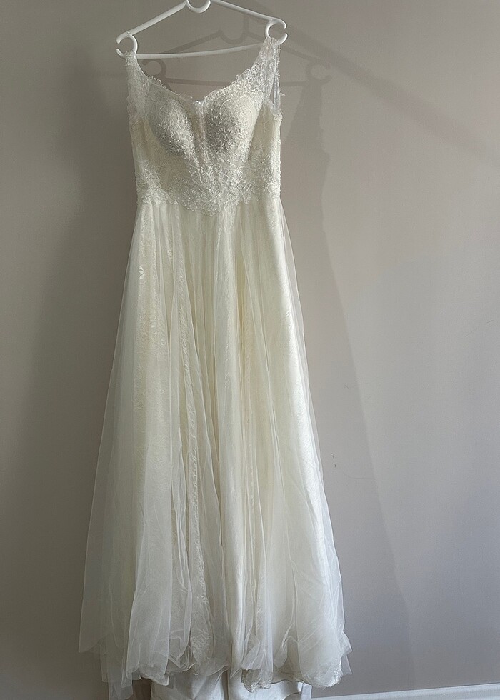 Fransız Dantel Nevin Şeker Gelinlik - Görsel 4