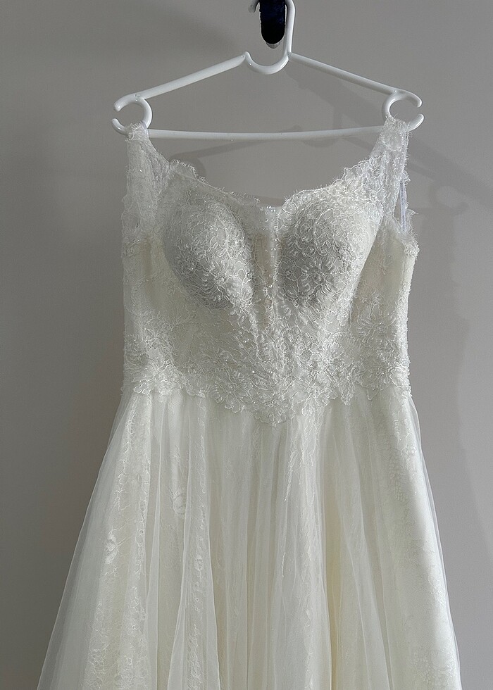 Fransız Dantel Nevin Şeker Gelinlik - Görsel 2