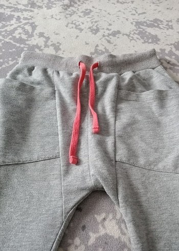 Denokids Gri Rahat Kesim Kız Eşofman Altı