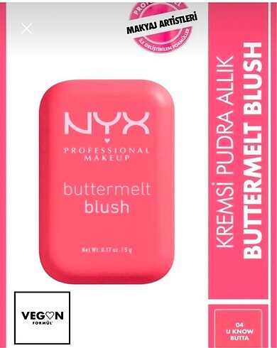 NYX Allık kremsi Pudra
