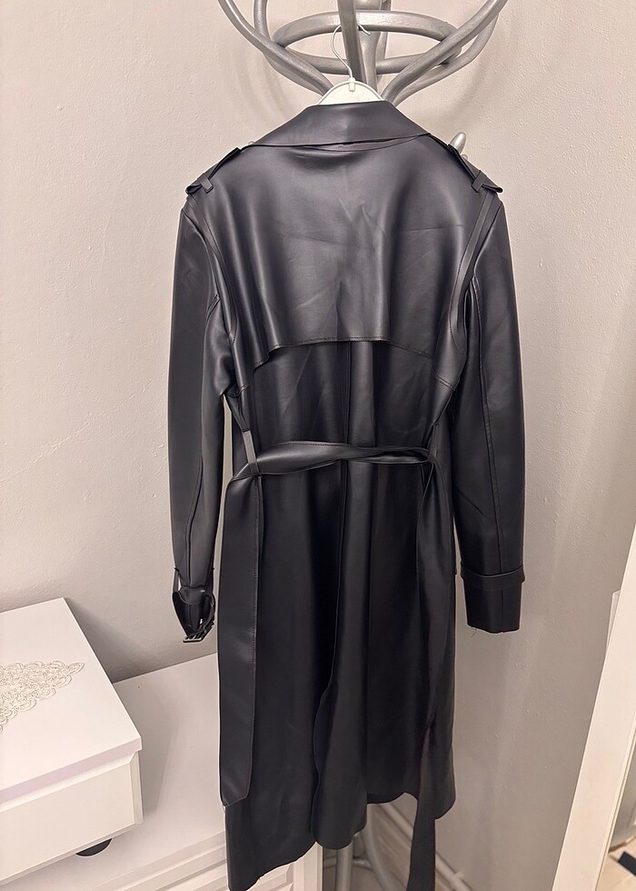 DERİ TRENÇKOT - Görsel 3