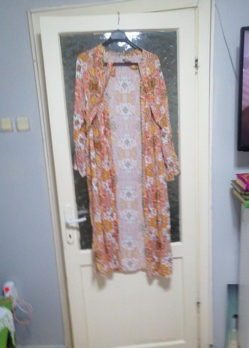 Bohem Tarz Uzun Kollu V Yaka Bağlamalı kimono