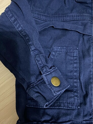 Diğer Bebek jean kapüşonlu ceket