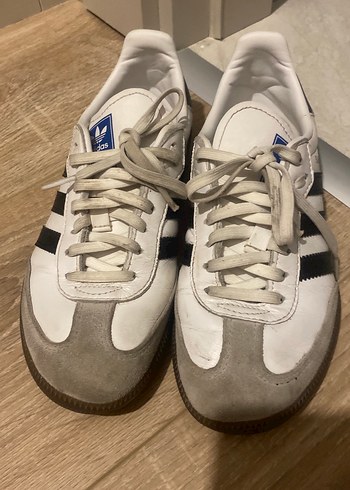 Adidas Adidas Samba Orijinal Beyaz Gri Kadın Spor Ayakkabı 35 numara
