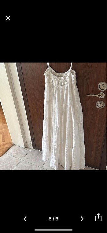 Zara ZARA BEYAZ ELBİSE