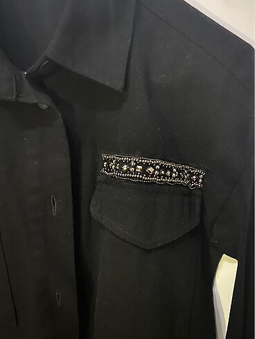 LC Waikiki LCW Siyah Taşlı Ceket