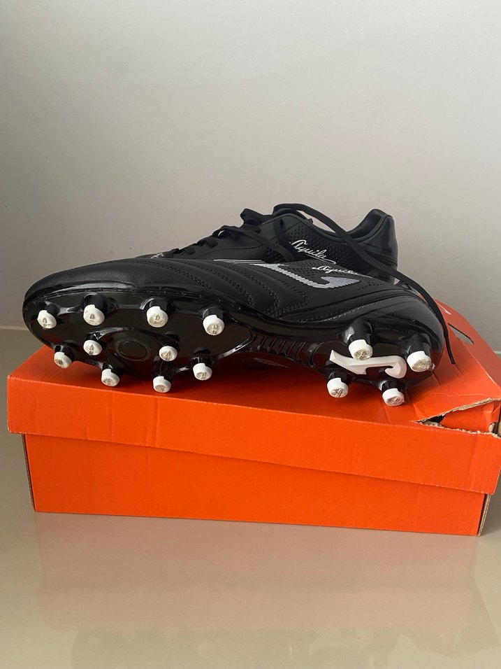 Siyah Erkek Futbol Ayakkabısı Bağcıklı - Görsel 5