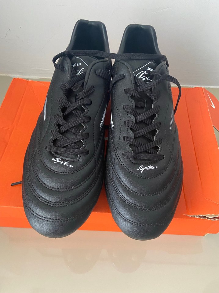 Siyah Erkek Futbol Ayakkabısı Bağcıklı - Görsel 3