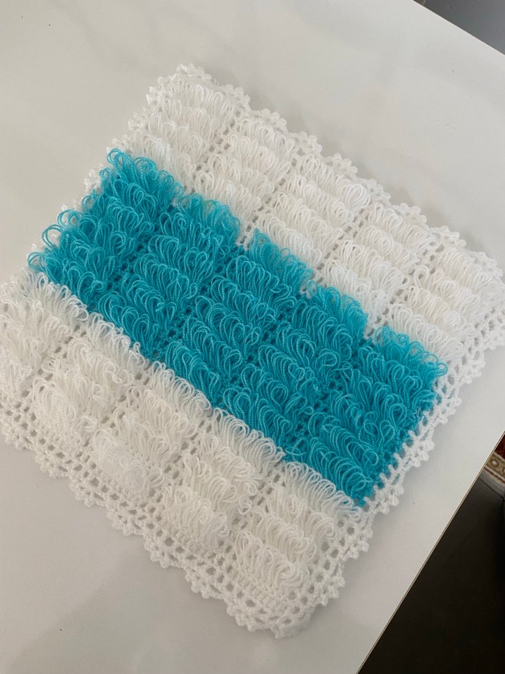 Renkli Mavi Banyo Süngeri - Görsel 3