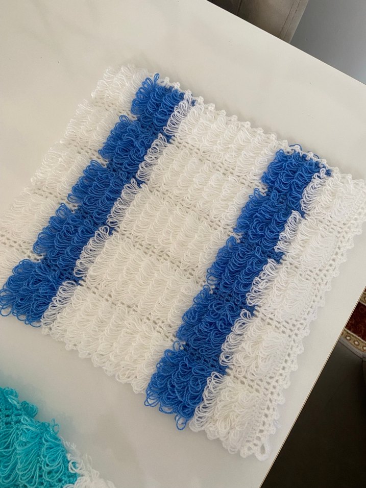 Renkli Mavi Banyo Süngeri - Görsel 2