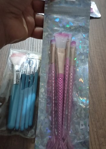 Renkli Makyaj Fırça Seti - Görsel 3