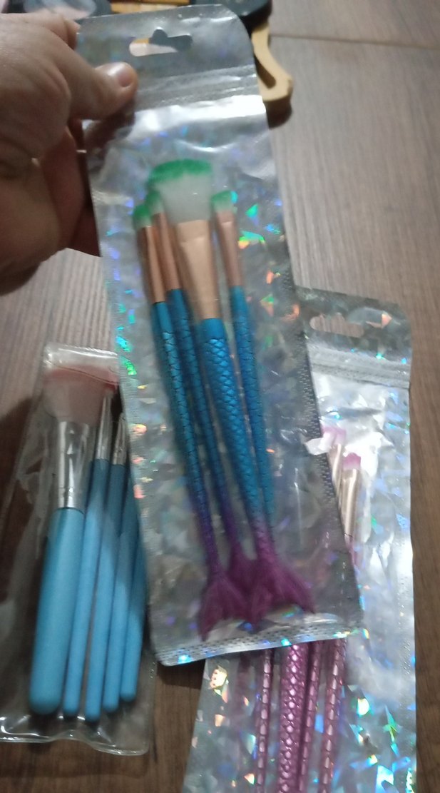 Renkli Makyaj Fırça Seti - Görsel 4