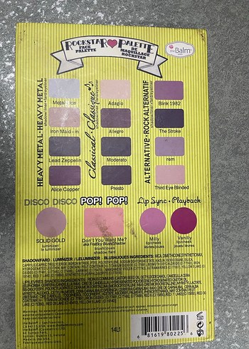 theBalm Rockstar Yüz Paleti - Görsel 2