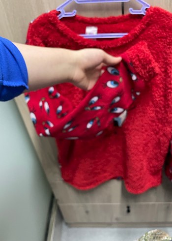 %100 pamuk Kız Çocuk Peluş Pijama Takımı - Görsel 4