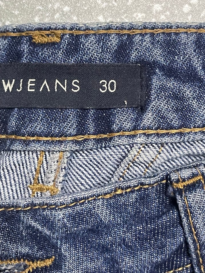 Lacivert Kadın Midi Boy Denim Jean - Görsel 2