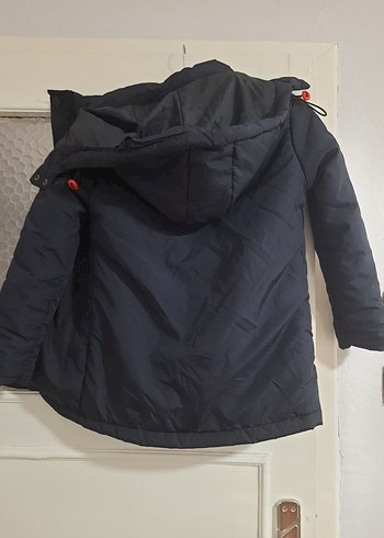 Erkek Çocuk siyah Düğmeli Kaban lacivert - Görsel 2