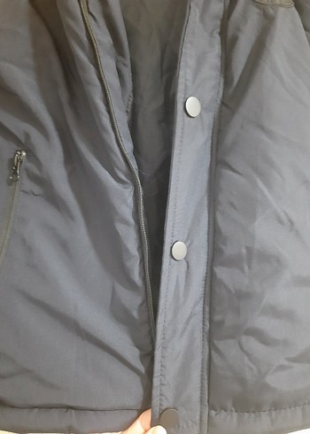 Erkek Çocuk siyah Düğmeli Kaban lacivert - Görsel 4