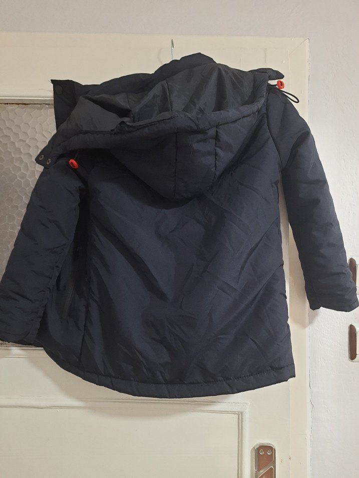 Erkek Çocuk siyah Düğmeli Kaban lacivert - Görsel 2