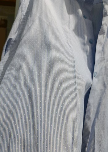 Mavi Uzun Kollu Regular Fit Erkek Gömlek - Görsel 2