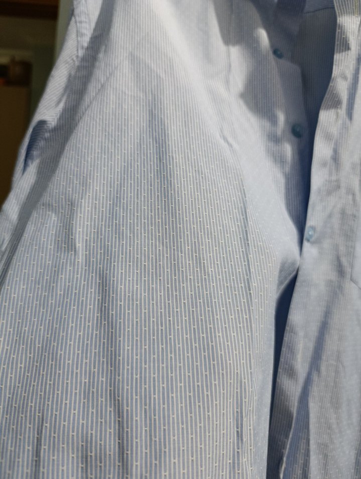 Mavi Uzun Kollu Regular Fit Erkek Gömlek - Görsel 2