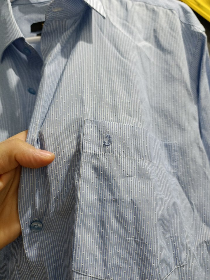 Mavi Uzun Kollu Regular Fit Erkek Gömlek - Görsel 5