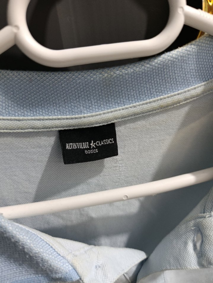 Erkek Beyaz Polo Tişört, Kısa Kollu, Rahat Kesim - Görsel 3