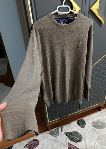 Gri Polo Erkek Triko Sweatshirt - Görsel 2