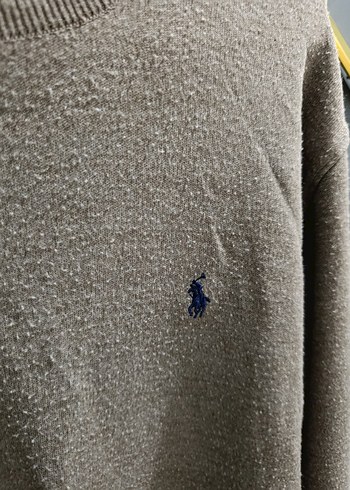 Gri Polo Erkek Triko Sweatshirt - Görsel 3