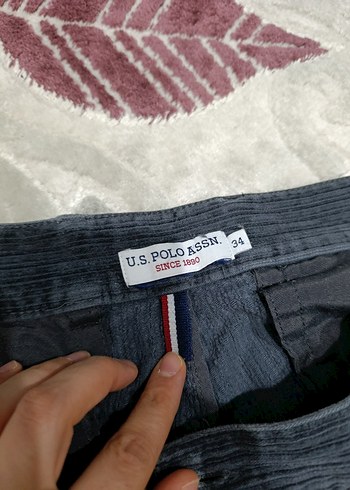 Gri Büzgülü Düğmeli Jean - Görsel 3