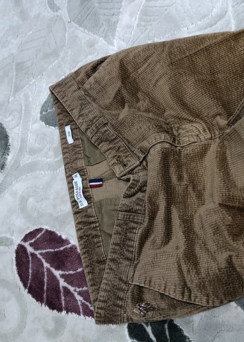 Erkek Kahverengi Bol Kesim Midi Pantolon - Görsel 2