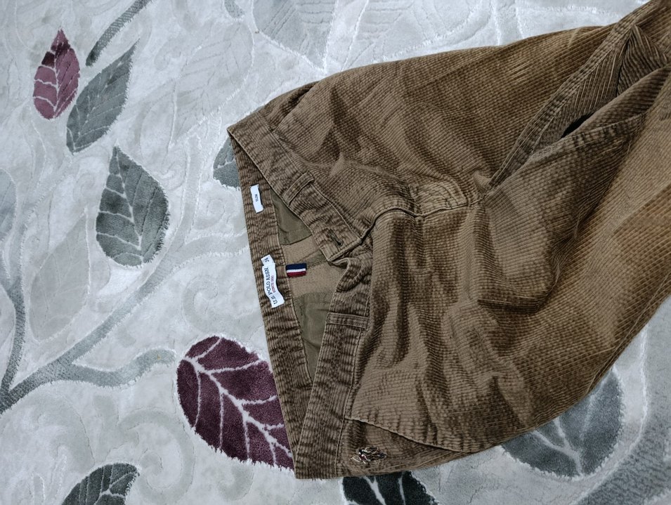 Erkek Kahverengi Bol Kesim Midi Pantolon - Görsel 2