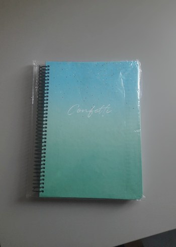 Turkuaz Pastel Renkli Spiralli Defter ajanda