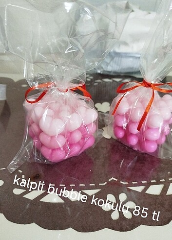 Diğer kalpli bubble gül kokulu
