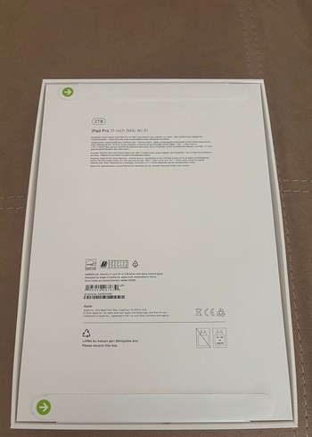 Beden iPad pro 11 inch (m4) wi-fi 2 TB