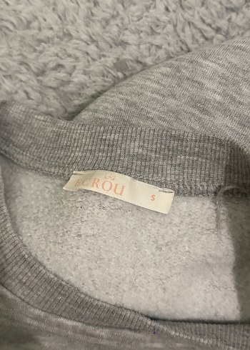 Gri Cornell University Baskılı Sweatshirt - Görsel 3