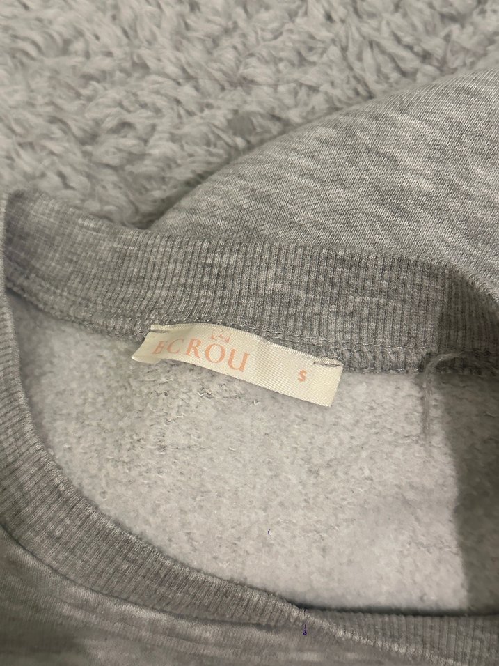 Gri Cornell University Baskılı Sweatshirt - Görsel 3