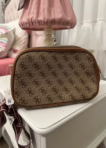 Guess Kahverengi Baskılı Kadın Çapraz Çanta - Görsel 2