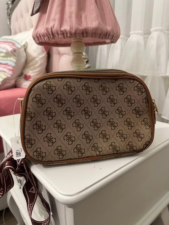 Guess Kahverengi Baskılı Kadın Çapraz Çanta - Görsel 2