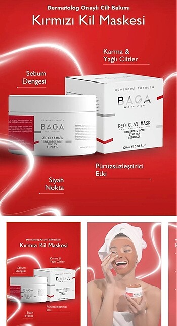 Diğer Kırmızı kil maskesi