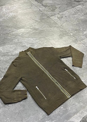 Zara Fermuarlı Erkek Triko Hırka