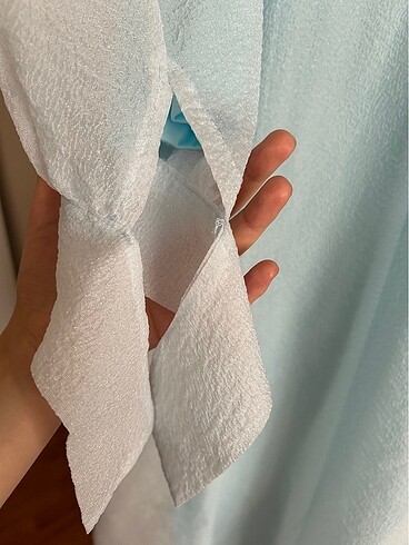 m Beden mavi Renk Suud parıltılı elbise