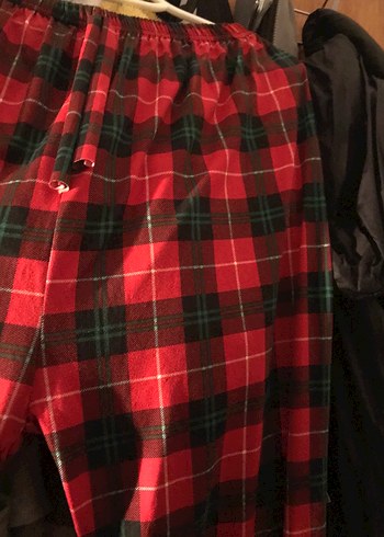 Kırmızı Ekose Pijama Altı - Görsel 2