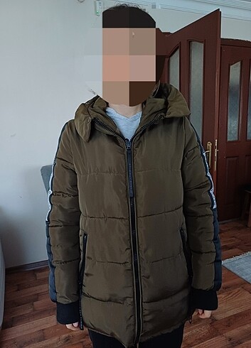 s Beden haki Renk Kadın Mont 