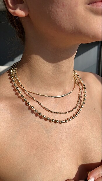 14K ALTIN RENGİ KOLYELER