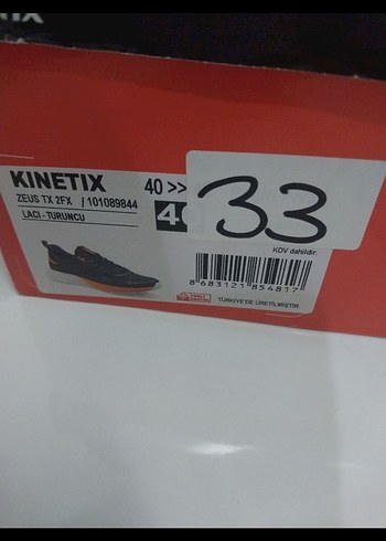 Kinetix Turuncu Siyah Erkek Spor Koşu Ayakkabısı