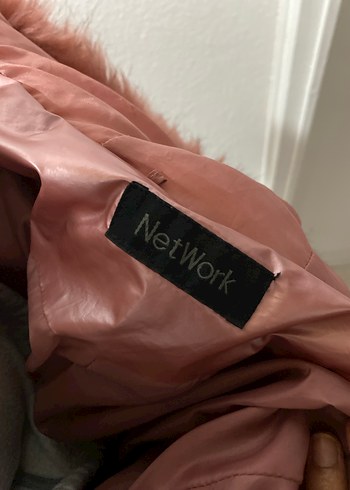 Fur Detaylı Pembe Kadın Ceket - Görsel 5